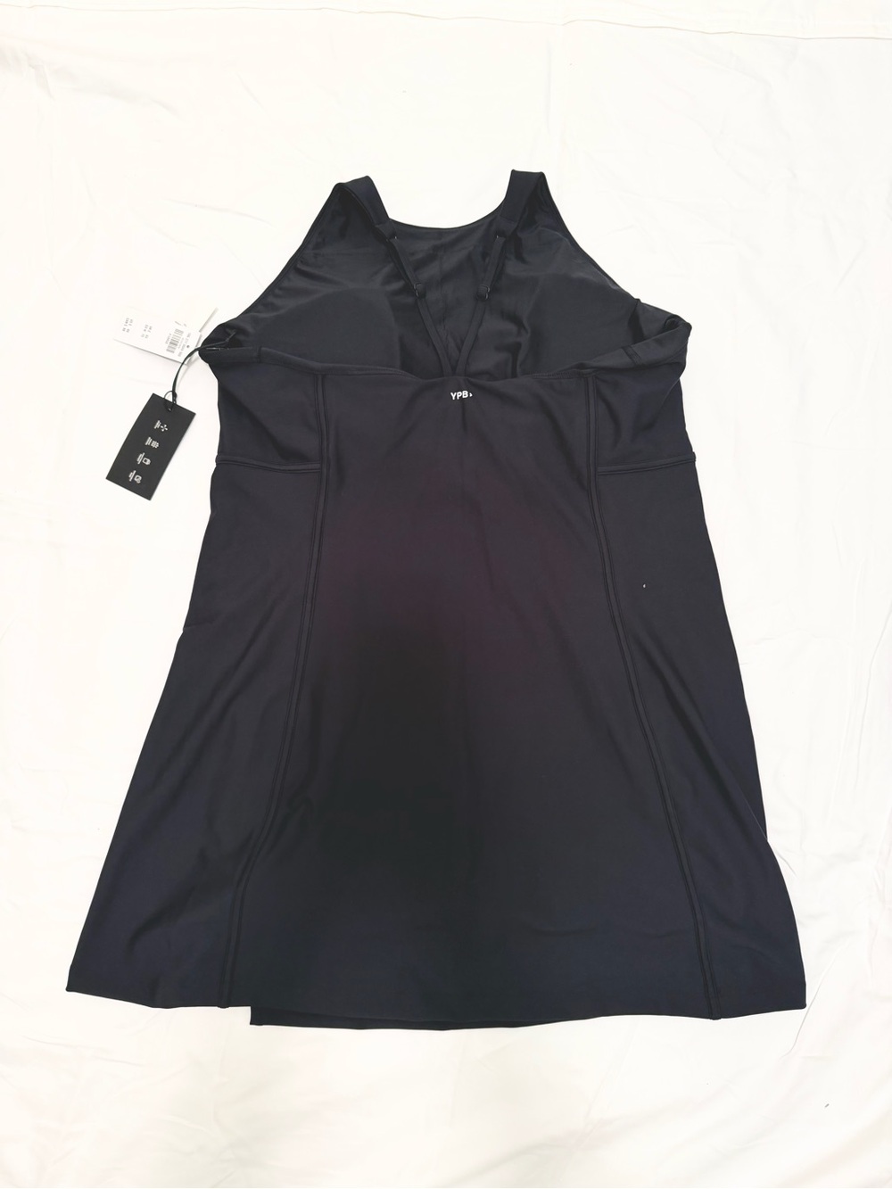 YPB sculptLUX High Neck Corset Active Mini Dress Black XL NWT Abercrombie - Picture 2 of 6